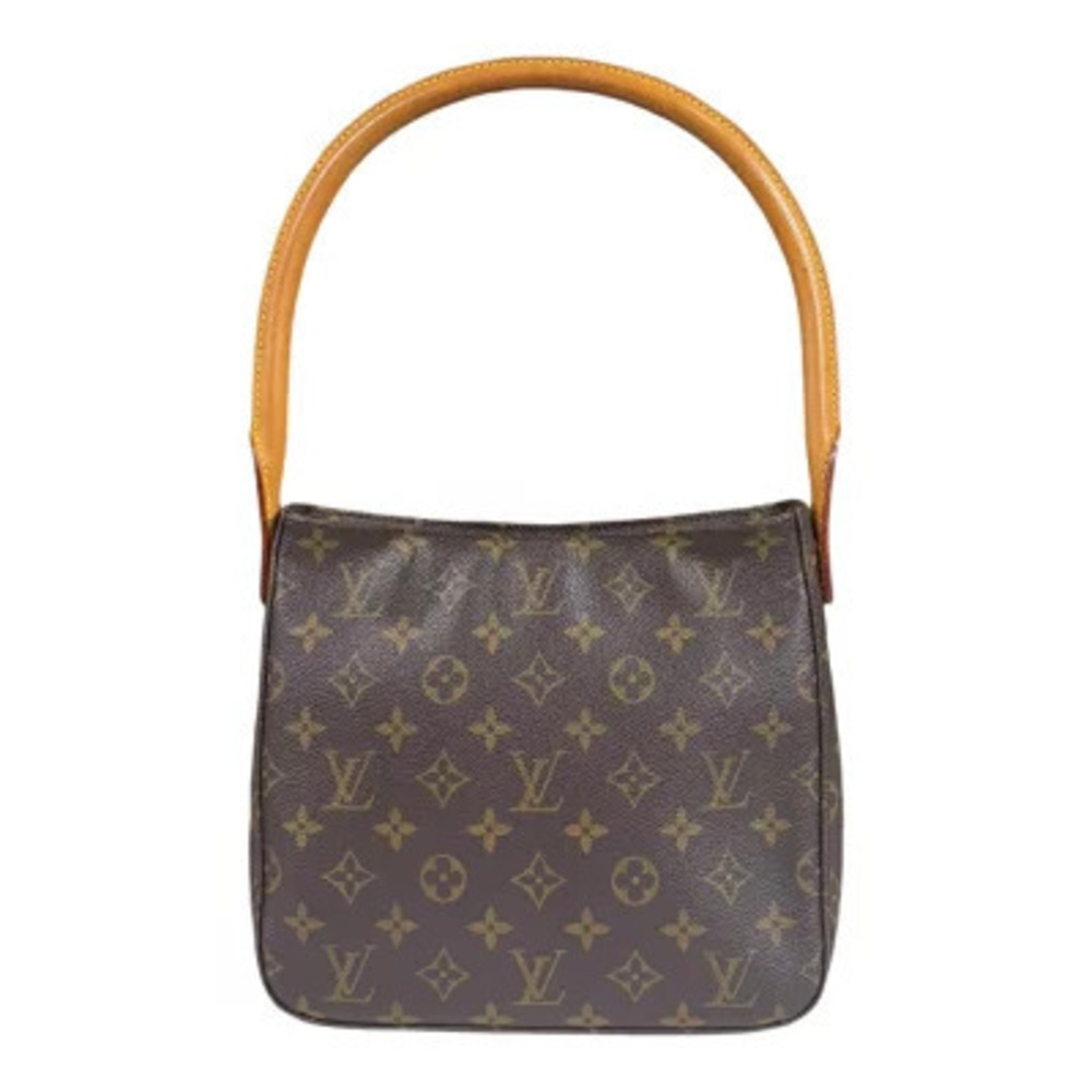 Louis Vuitton Looping Monogram Shoulder Bag Canvas Brown